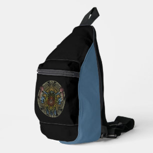 Kokopelli Duo - Mann im Maze - Dreamcatcher 1 Crossbody Bag