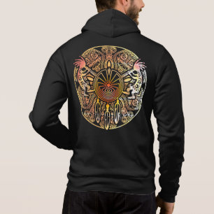 Kokopelli Duo - Mann im Maze - Dreamcatcher 1 Hoodie