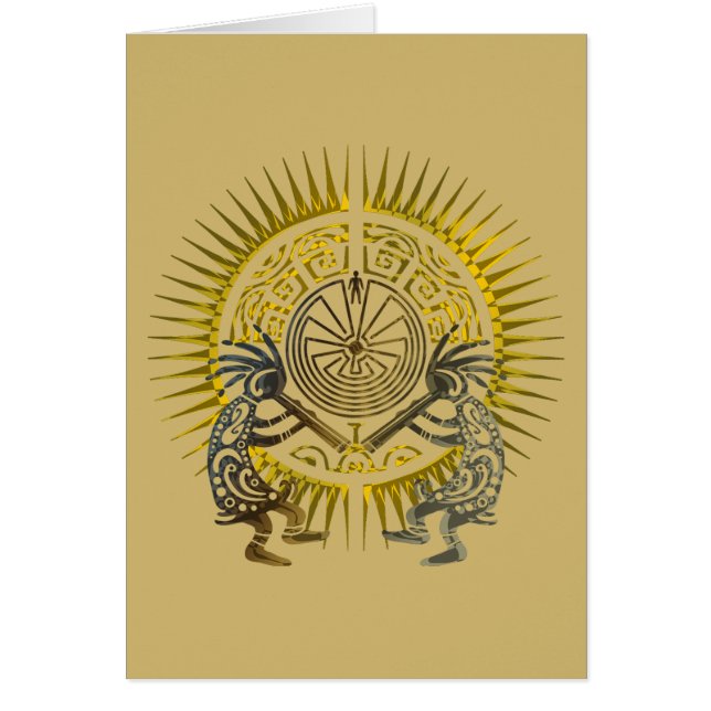 Kokopelli Duo - Mann im Maze - Sonne 1 (Vorne)