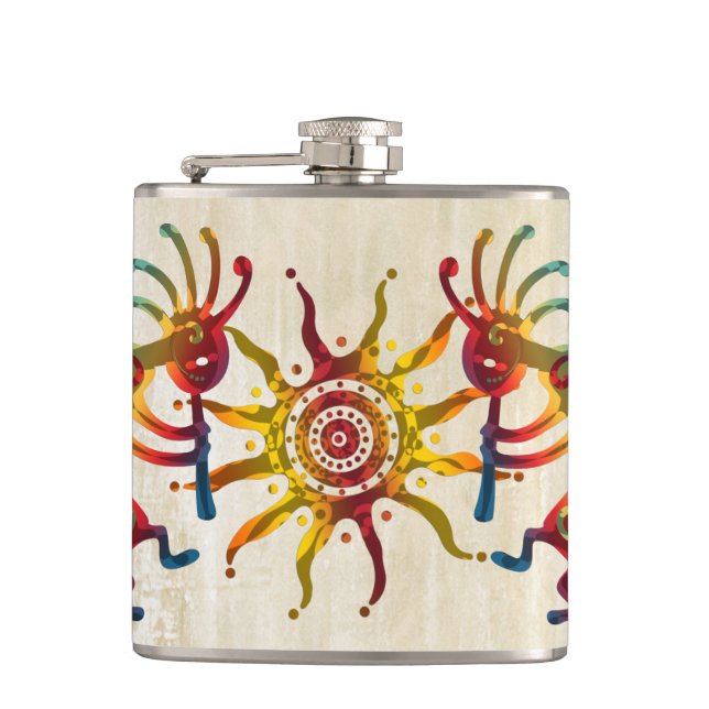 KOKOPELLI DUO SUN + Ihre Ideen Flachmann (Vorderseite)