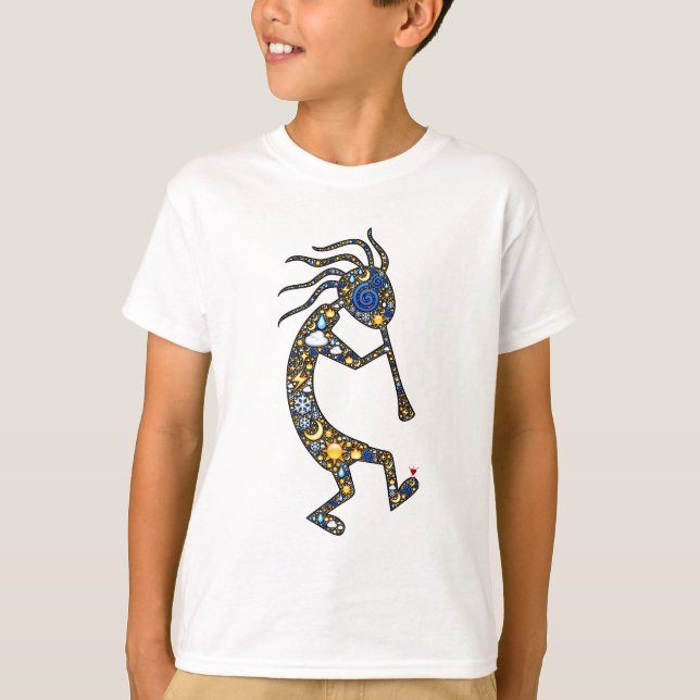 Kokopelli emoji Kunst, durch Built4Love T-Shirt (Vorderseite)