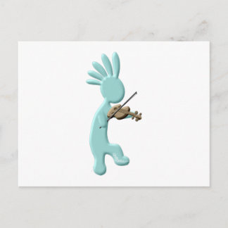 Kokopelli Fiddle Postkarte