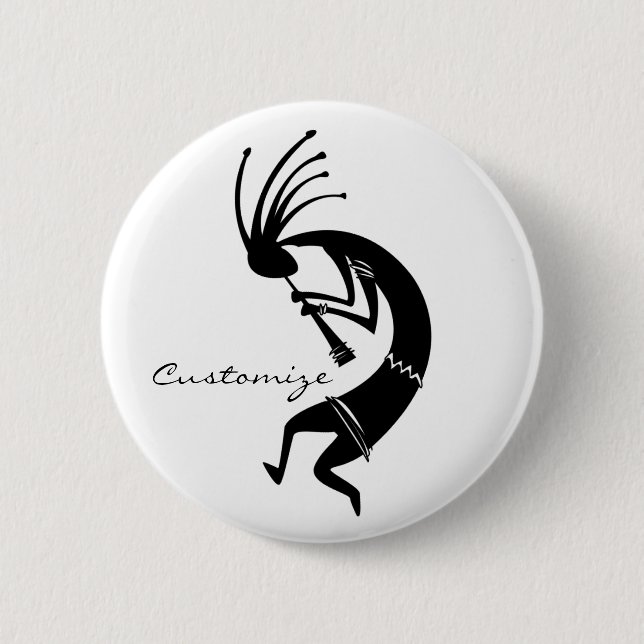 Kokopelli Flöte Player Thunder_Cove Button (Vorderseite)