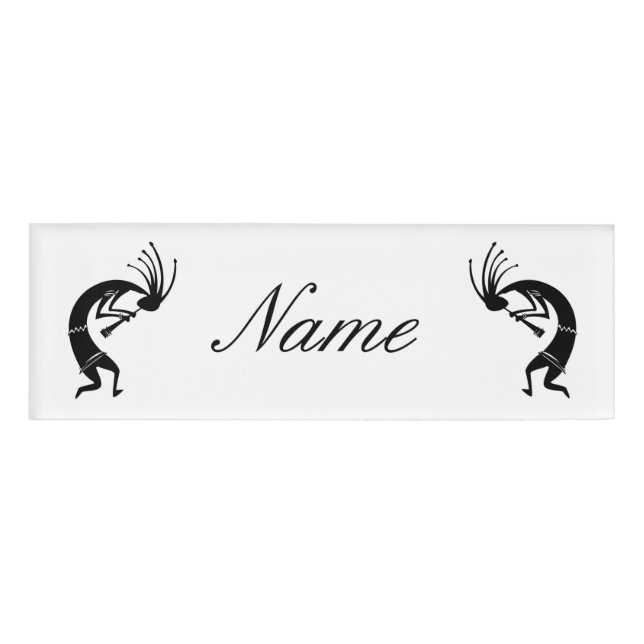 Kokopelli Flöte Player Thunder_Cove Namenschild (Vorderseite)