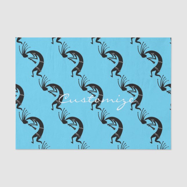 Kokopelli Flöte Player Thunder_Cove Seidenpapier (Vorderseite)