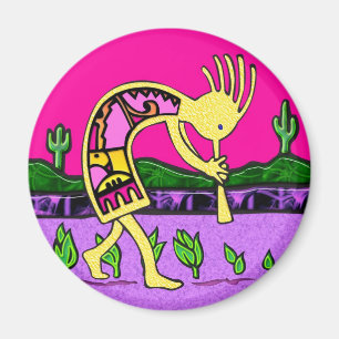 Kokopelli, Flute Spieler des Wüstenmagneten Magnet