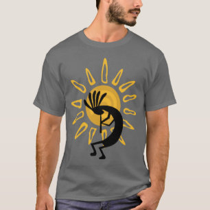 Kokopelli Gold Mens Basic Grau Tshirt