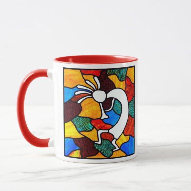 Kokopelli-Hartglas Tasse (Links)