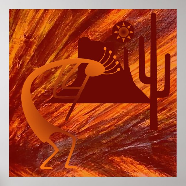 Kokopelli Heat Poster (Vorne)