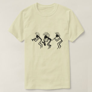 Kokopelli Horn-und Flötenspieler-Petroglyphe T-Shirt