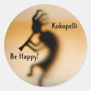 Kokopelli ist glücklicher inspirierend Aufkleber
