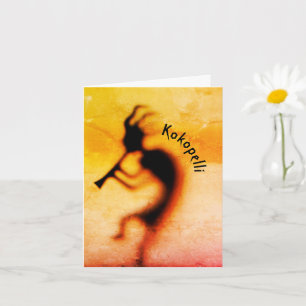 Kokopelli Joy Viel Glück Note Card Karte