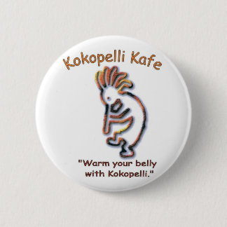 Kokopelli Kafe Knopf Button