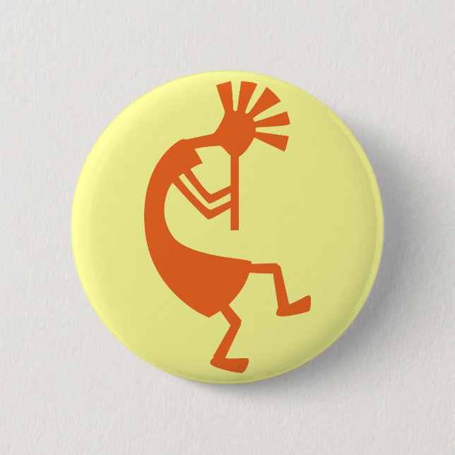 Kokopelli Knopf Button (Vorderseite)