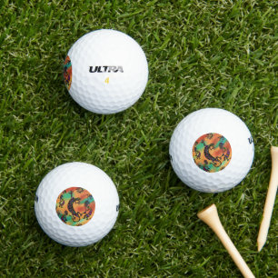 Kokopelli-Kunst Golfball