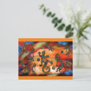 Kokopelli-Kunst Postkarte