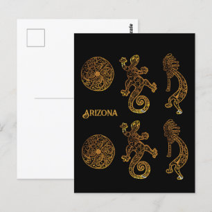 Kokopelli-Kunst Postkarte