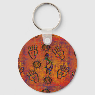 Kokopelli-Kunst Schlüsselanhänger