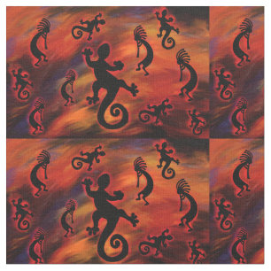 KOKOPELLI-KUNST STOFF