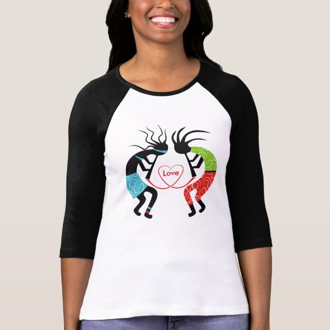 Kokopelli Liebe T - Shirt. T-Shirt (Vorderseite)