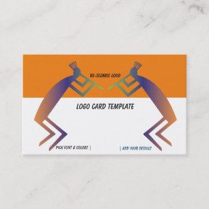 Kokopelli-Logo-Visitenkarte Visitenkarte