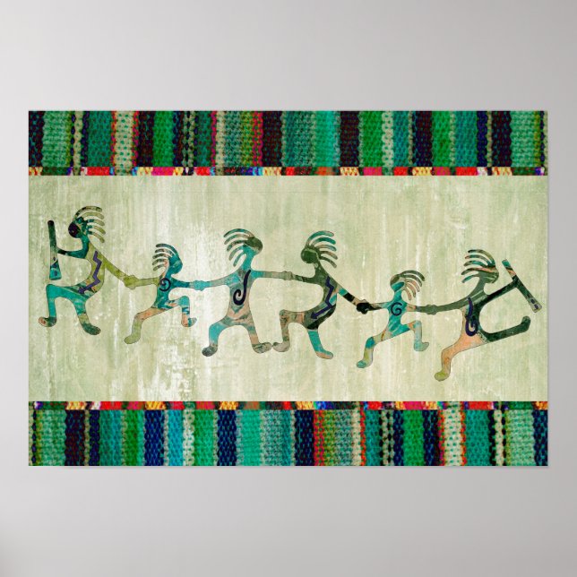 KOKOPELLI lustige Familie + Ihre Ideen Poster (Vorne)