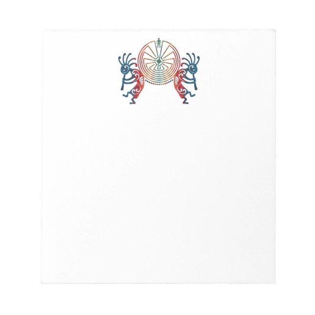 KOKOPELLI / MAN IN DER MAZE + Ihre Ideen Notizblock (Vorderseite)