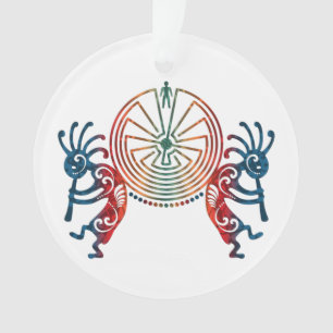 KOKOPELLI / MAN IN DER MAZE + Ihre Ideen Ornament