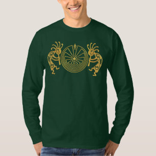 KOKOPELLI/MANN IM LABYRINTH-Gold + Ihre Ideen T-Shirt