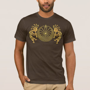 KOKOPELLI/MANN IM LABYRINTH-Gold + Ihre Ideen T-Shirt
