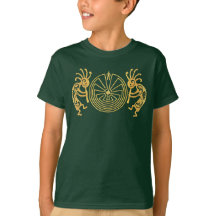 KOKOPELLI/MANN IM LABYRINTH-Gold + Ihre Ideen