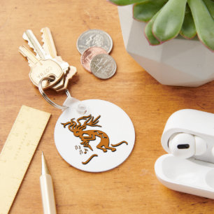 Kokopelli Merrymaker Musician Musician Musical Not Schlüsselanhänger