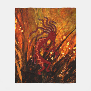 Kokopelli mit Feuer fliegt Decke der Fleece-50 x60