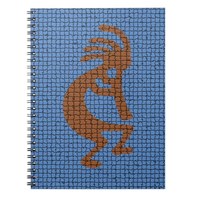 Kokopelli mit flute musikalischer Mosaik im Südwes Notizblock (Vorderseite)