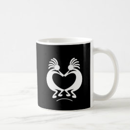 Kokopelli mit Herzen Tasse