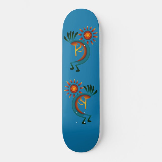 Kokopelli mit Sun Skateboard (Vorderseite)