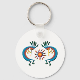 Kokopelli mit Sun Southwest Key Chain Schlüsselanhänger