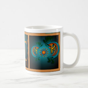 Kokopelli mit Sun Southwest Template Tasse