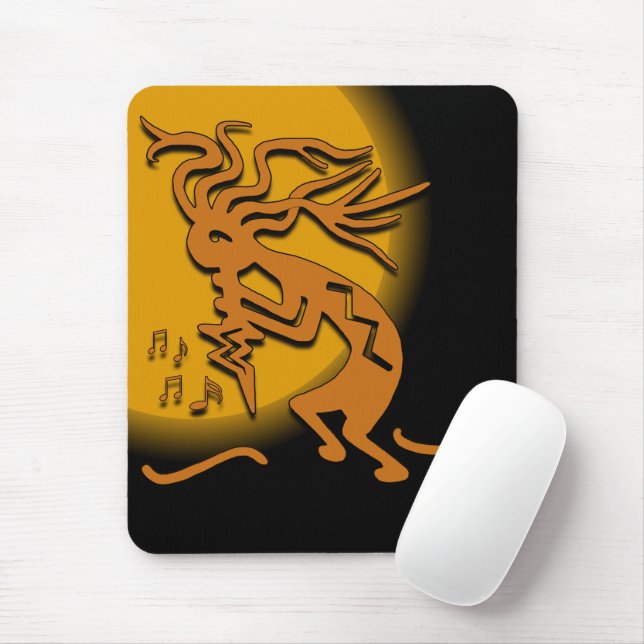 Kokopelli Musician Mousepad (Mit Mouse)