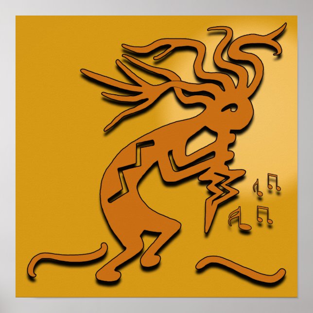 Kokopelli Musician Poster (Vorne)
