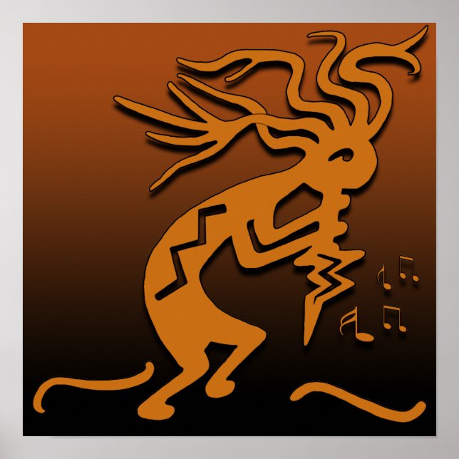 Kokopelli Musician Poster (Vorne)