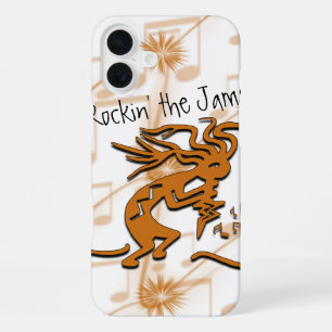 Kokopelli Musikalischer Freudebringer Flötenspiele iPhone 16 Plus Hülle