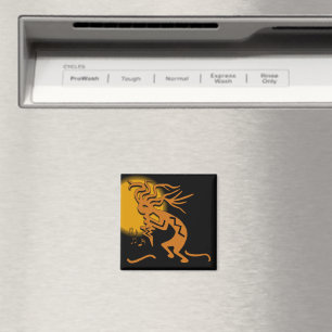 Kokopelli Musiker Magnet