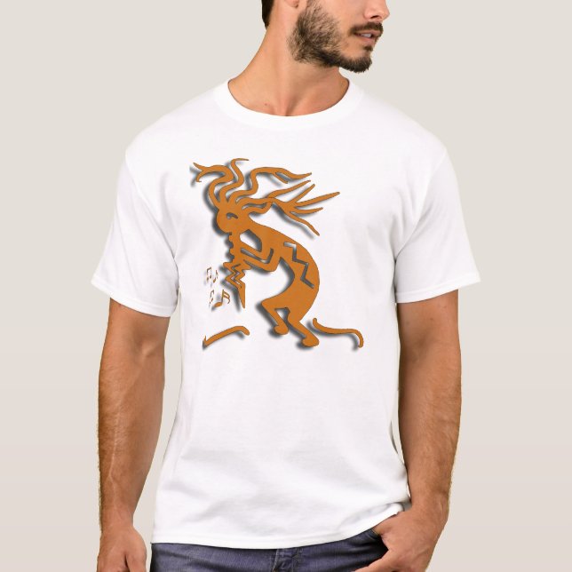 Kokopelli Musiker T-Shirt (Vorderseite)