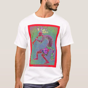 KOKOPELLI MYSTISCHE ROTE ROTE GRENZE T-Shirt