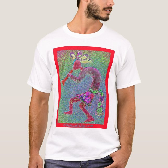 KOKOPELLI MYSTISCHE ROTE ROTE GRENZE T-Shirt (Vorderseite)