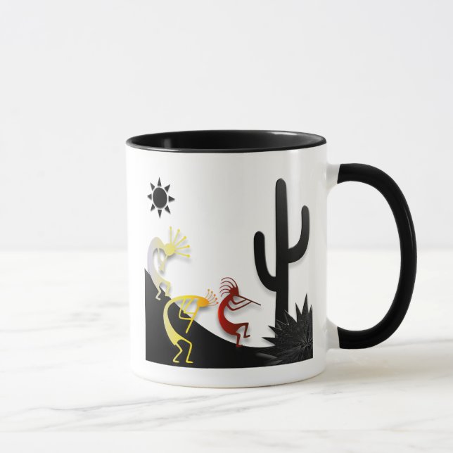 Kokopelli on the road tasse (Rechts)