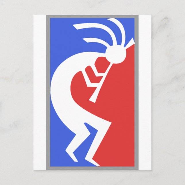 Kokopelli Original Style! Postkarte (Vorderseite)