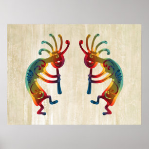 KOKOPELLI Ornamente + Ihre Ideen Poster