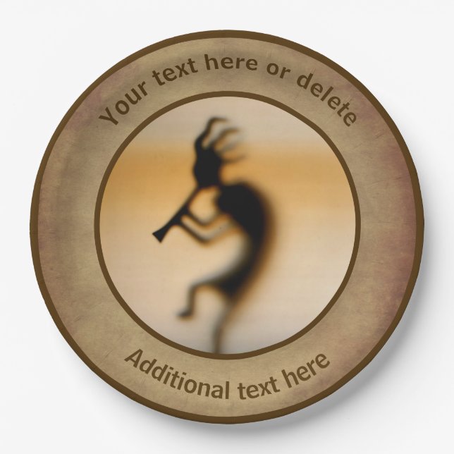 Kokopelli Personalisiertes Party Pappteller (Vorderseite)